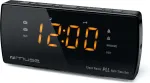 MUSE | Dual Alarm Clock radio PLL | M-185CR | AUX in | Black