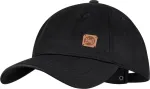 Buff Solid Black Head cap Cotton, Polyester