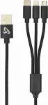 SBOX USB 2.0 8-pin/Type-C/Micro USB charging only 2.4A 1M BULK