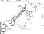 Logilink Monitorhalterung 17-49",Wandbefestigung