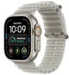 APPLE Smartwatch Watch Ultra 4 GPS + Cellular 49mm Natural Titanium Case with Translucent Grey Ocean Band
