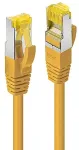 Lindy Patchkabel Cat6A RJ45 S/FTP Cat7 LSZH Kabel gelb 0,3m