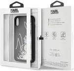 Karl Lagerfeld Karl Lagerfeld KLHCPXPH2IR iPhone X/Xs black Glitter Signature - Glow in the dark
