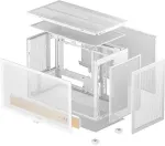 Korpus DEEPCOOL CH260 WOOD case, white