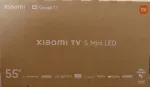 Teler Xiaomi SALE OUT. TV S Mini LED 55 2026 | SALE OUT. Xiaomi S Mini LED 2026 | 55 | Smart TV | Google TV | 4K UHD | Dark Grey | DAMAGED PACKAGING, SCRATCHED BODY (BACK, LEFT SIDE)