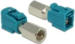 DELOCK - RF-Adapter - FME (S) bis FAKRA Z-Anschluss (W) - Wasserblau