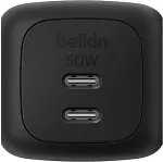 Belkin BOOSTCHARGE 50W DUAL USB-C LADE POWER DELIVERY UND PPS SCHWARZ