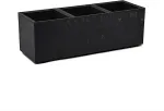 LAMELA FLOWERPOT PLASTIC KARO 90X30X30CM BLACK