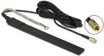 Delock DAB+ Antenne SMB Stecker 23 dB aktiv omnidirektional schwarz Klebemontage outdoor