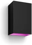 PHILIPS Hue WCA Resonate Outdoor Wall Lantern, Black | 8 W | 2000-6500 Hue White Colour Ambiance