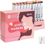 Noname Acrylic Marker Pens ARRTX 30C, 30 Colours, Skin Tone