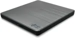H.L Data Storage | Ultra Slim Portable DVD-Writer | GP60NS60 | Interface USB 2.0 | DVD&plusmn;R/RW | CD read speed 24 x | CD write speed 24 x | Silver | Desktop/Notebook