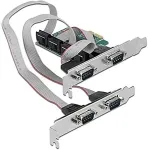 V&otilde;rgukaart DeLOCK PCI Express card to 4 x serial RS-232, interface card