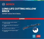 Bosch Expert reciprocating saw blade 'Hollow Brick' S 1543 HM, 3 pieces (length 240mm)