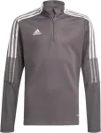 Adidas Tiro 21 Training Top Youth Sweatshirt Grey GM7321 116cm