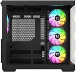 Korpus Thermaltake Technology Thermaltake View 380 WS ARGB, Tower Case black/wood, Tempered Glass x 2, Wood Texture