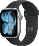 APPLE Watch Series 11 GPS + Cellular 42mm Space Grey Aluminium Case with Black Sport Band - M/L