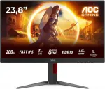 Monitor AOC | 24G4HA | 24 " | Fast IPS | FHD | 16:9 | 200 Hz | 0.5 ms | 1920 x 1080 pixels | 300 cd/m&sup2; | HDMI ports quantity 2 | Black, Red