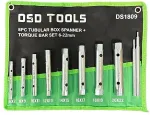 DSDTOOLS 8-osa torukujuliste mutriv&otilde;tmete ja p&ouml;&ouml;rdtangide komplekt DS1809