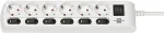 Brennenstuhl socket strip 6-way 2m white - H05VVF 3G1.5