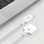 Tech-Protect Laadimiskaabel Apple MacBook USB-C <-> MagSafe 3, 140W, 2m, valge,