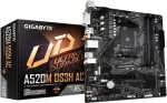 Emaplaat GigaByte A520M DS3H AC Motherboard - AMD Ryzen 5000 Series CPUs, 5+3 Phases VRM, up to 4733MHz DDR5 (OC), 1xPCIe 3.0 M.2, GbE LAN, WIFI 5, USB 3.2 Gen 1