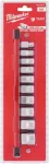 MILWAUKEE SOCKET SET 10 pcs. 3/8" IMPERIAL