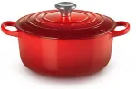 Le creuset Signature &uuml;mmargune r&ouml;stimispott 22cm cherry red (21177220602430)