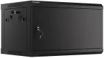 LANBERG | Rack cabinet 19" wall-mount 6U/600x450 for self-assembly with metal door (flat pack) | WF01-6406-00B | Black