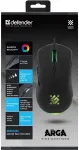 Hiir Defender MOUSE GM-049 ARGA OPTIC 3600dpi 6P BLACK