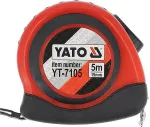 Yato YT-7105 tape measure 5 m Acrylonitrile butadiene styrene (ABS), Rubber Black, Red