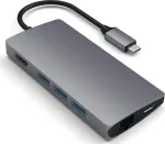 SATECHI USB-C V2 Multi-Port Hub 8 in 1, Space Grau, ST-TCMA2M
