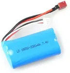 AMEWI Zubeh&ouml;r LiPo Akku 2S 7,4V 2000mAh T-Stecker