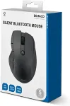 Hiir DELTACO Vaikne Bluetooth Office 5 nuppu, 600-1200 DPI, must