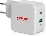ROLINE 19.11.1041 mobile device charger Universal White AC Fast charging Indoor