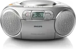 Raadio PHILIPS AZ127/12, stereo, Dynamic Bass Boost, FM, FM antenna, LCD, rotary