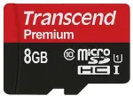 M&auml;lukaart Transcend microSDHC 8GB Class 10 UHS-I 400X