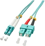 Lindy - Patch-Kabel - LC Multi-Mode (M) - SC multi-mode (M) - 20,0m - Glasfaser - 50/125 Mikrometer - OM3 - halogenfrei (46396)