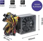 Toiteplokk QOLTEC Powerful ATX 1650W Power Supply | 80 Plus Platinum