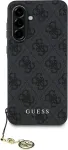 GUESS | 4G Charms Collection | Case | Samsung | Galaxy A56 | TPU/PC/Eco leather | Black