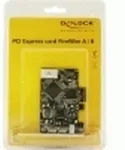 V&otilde;rgukaart DELOCK Kontroller PCIe x1 - 2x FireWire 800 + 1x FireWire 400 (89153)