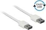 DeLOCK Kabel EASY-USB 2.0 Typ-A Stecker > EASY-USB 2.0 Typ-A Stecker 0.5 m weiss