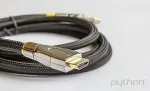 Alcasa Python HDMI&laquo; 2.0 Kabel AKTIV 4K2K Nylongeflecht schwarz 15m
