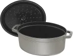 STAUB Round Cocotte, 31cm Graphite Grey, Cast Iron