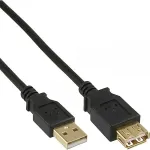 Inline USB 2.0 Verl&auml;ngerung, vergoldete Kontakte - 5m (34605S)