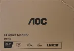 AOC SALE OUT. 24E4CV 23.8&ldquo; IPS 1920x1080/300cd/m&sup2;/4ms/DisplayPort HDMI Headphone out | SALE OUT. | AOC | 24E4CV | 23.8 " | IPS | FHD | 16:9 | 120 Hz | 4 ms | 1920 x 1080 pixels | 300 cd/m&sup2; | Black | Warranty 36 month(s) | DAMAGED PACKAGING