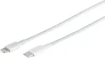 S/CONN S-Impuls USB-C Adapterkabel, 8-Pin, PD, ABS, wei&szlig;, 1,5m