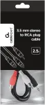 Cablexpert | 2.5m, 3.5mm/2xRCA, M/M | 3.5mm | 2 x RCA