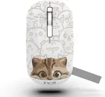 Hiir INCA Wrls Maus 1600DPI/2xBT5.4/4Tasten/2.4GHzUSB-C Katze