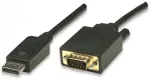 TECHLY DisplayPort auf VGA Kabel schwarz 1.8m